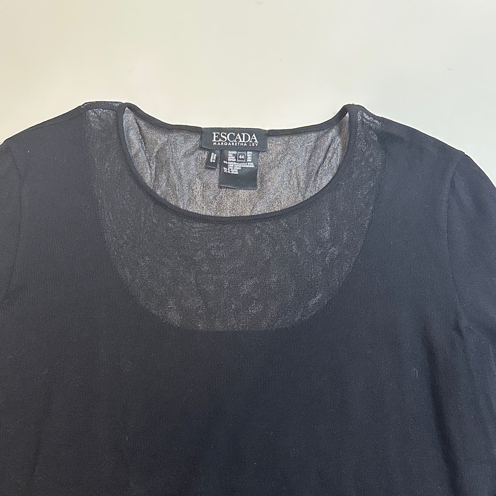 Escada Black Long Sleeve sweater - Picture 3 of 3